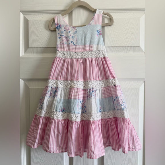 Tommy Bahama Other - Tommy Bahama Pink and Blue Floral Kids Dress